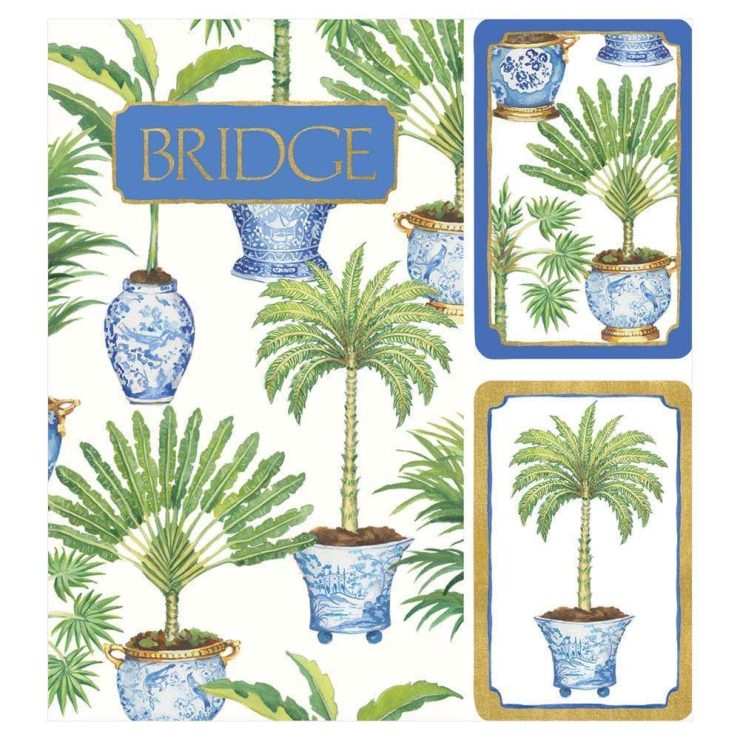 A photo of the Potted Palms Large Type Bridge Gift Set product