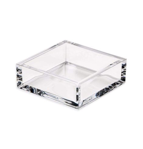 A photo of the Acrylic Cocktail Napkin Holder In Clear product