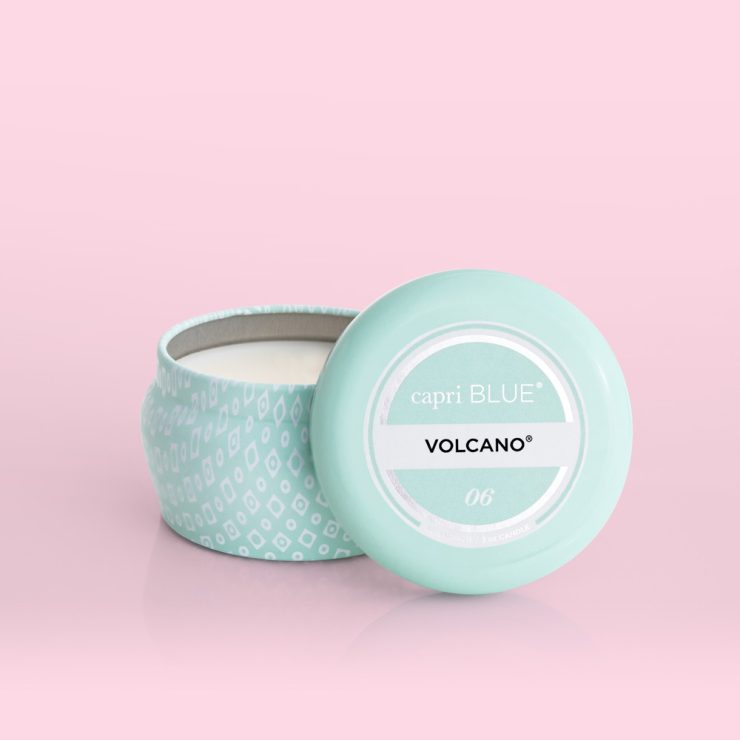 A photo of the Volcano Aqua Printed Mini Tin product