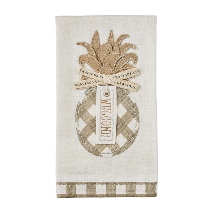 A photo of the Welcome Pineapple Towel product