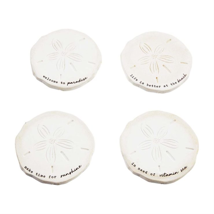 A photo of the Sand Dollar Coaster Set product