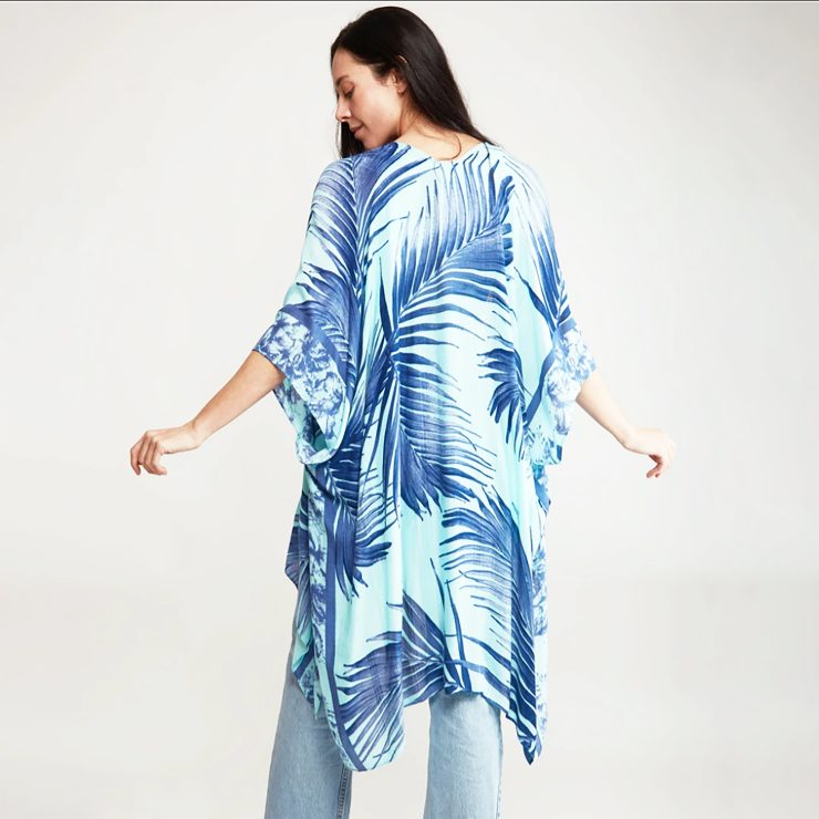 A photo of the Blue Palm Kimono product