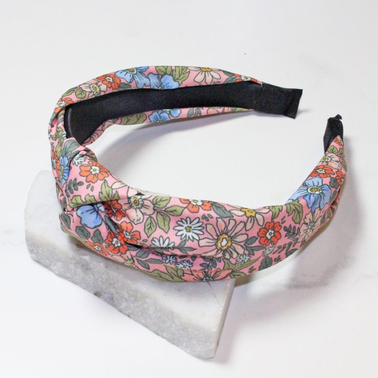 A photo of the Flower Bomb Headband In Pink product