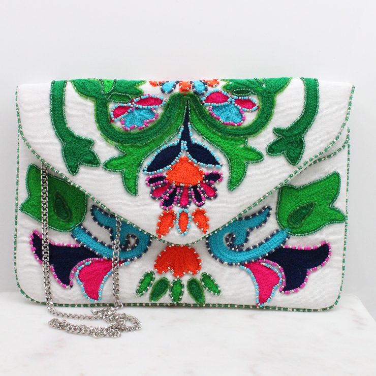 A photo of the Fiesta Beaded Handbag product