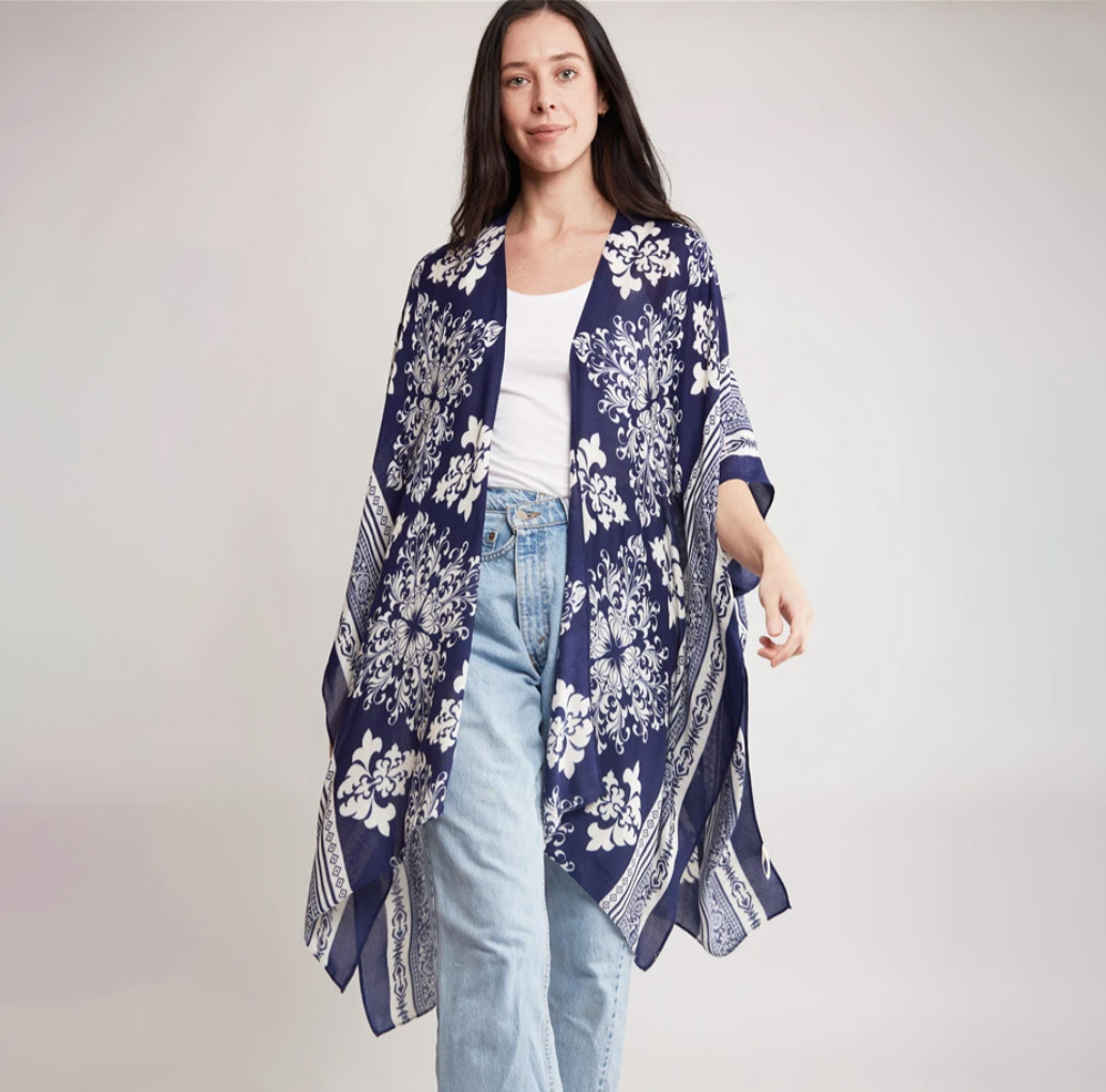 Navy Tribe Kimono - Best of Everything | Online Shopping