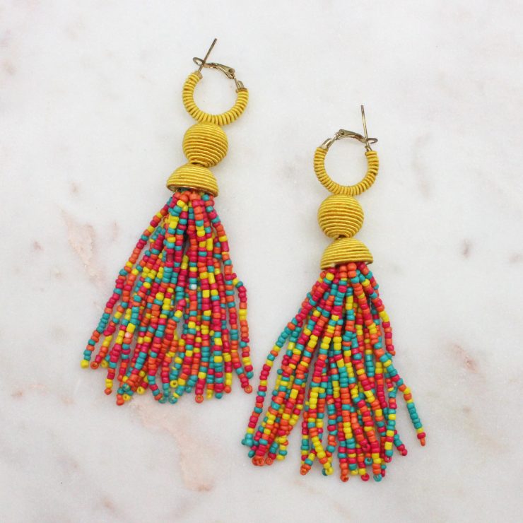 A photo of the Tinsley Earrings In Multi Color product