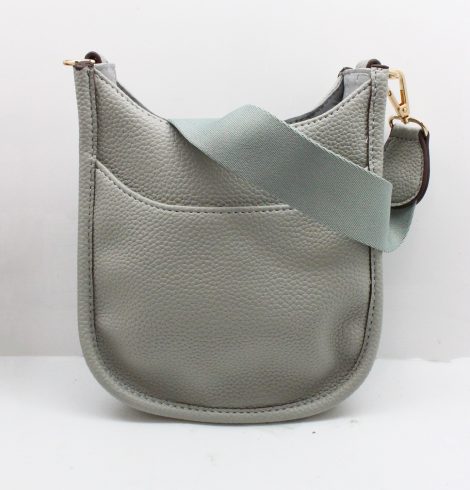 A photo of the Mini Messenger Bag In Light Grey product