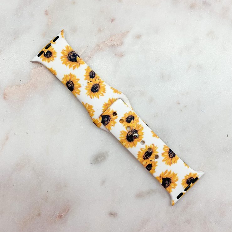 A photo of the Sunflower Apple Watch Band product