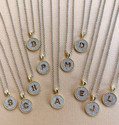 A photo of the Initial Necklace product