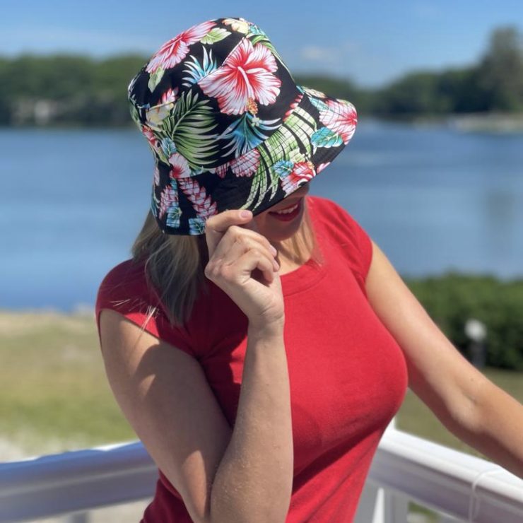 A photo of the Tropical Escape Bucket Hat product