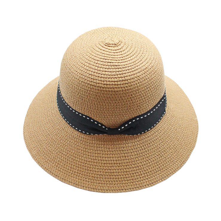 A photo of the Straw Bucket Hat In Toast product