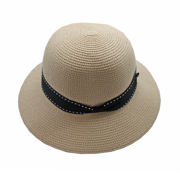 A photo of the Straw Bucket Hat In Natural product