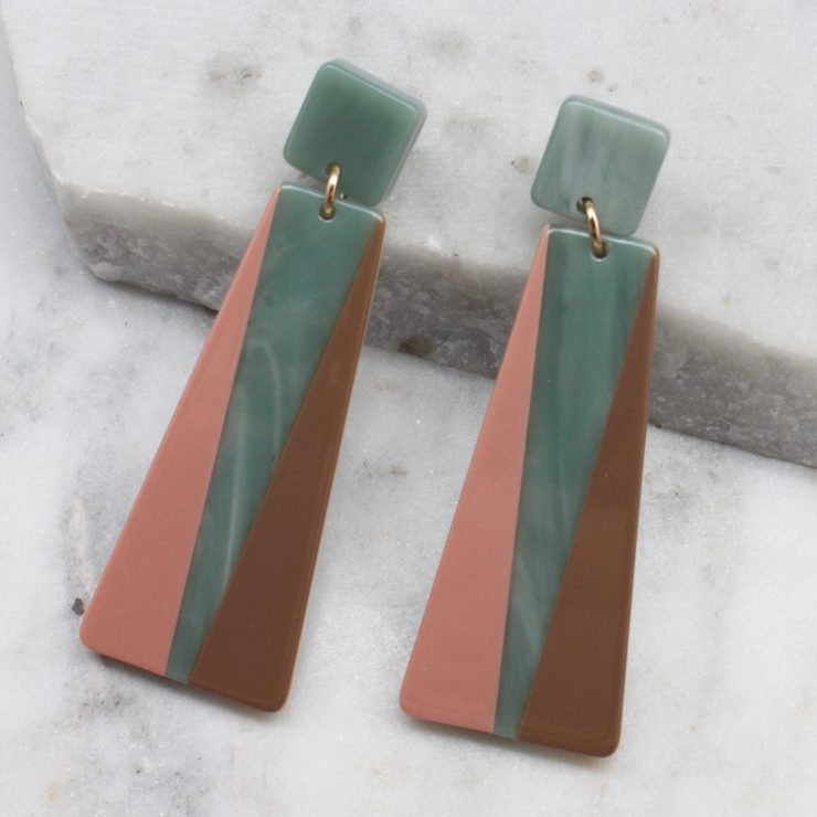 A photo of the Kamilah Earrings In Jade product
