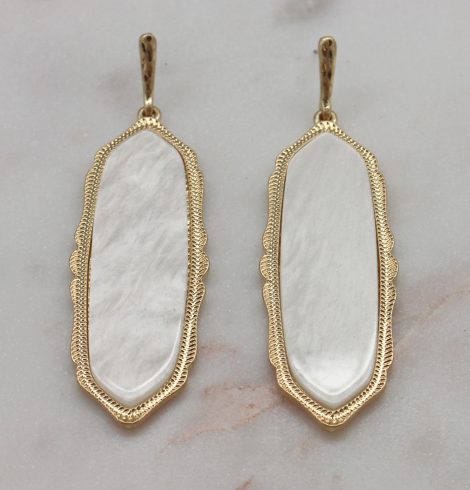 A photo of the Lyla Earrings In White product