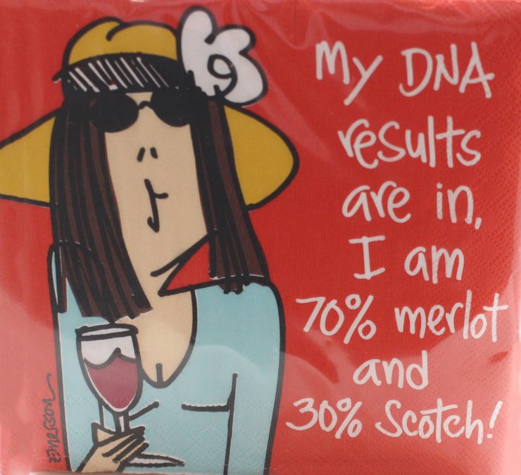A photo of the My DNA Results Are In Napkins product
