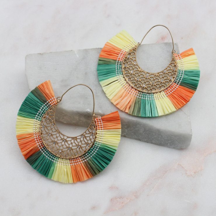 A photo of the Summer Breeze Earrings In Multi product