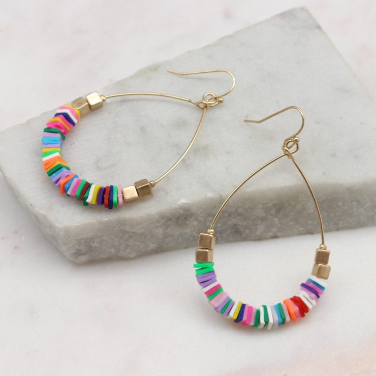 A photo of the Summertime Earrings In Multi Color product