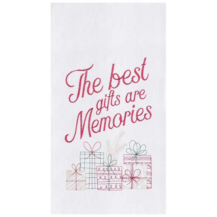 A photo of the Gifts Are Memories Kitchen Towel product