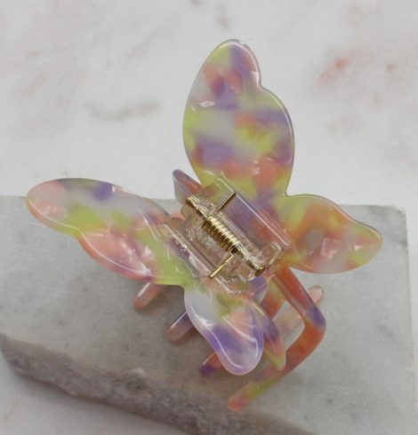 A photo of the Pink, Purple & Yellow Butterfly Clip product