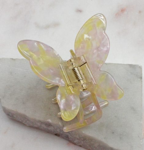 A photo of the Pink & Yellow Butterfly Clip product