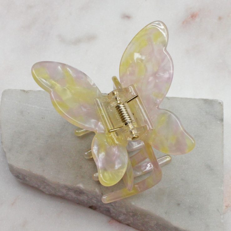 A photo of the Pink & Yellow Butterfly Clip product