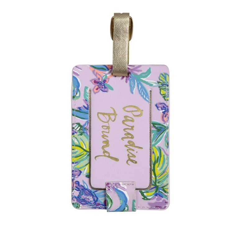 A photo of the Lilly Pulitzer Luggage Tag In Mermaid in the Shade product