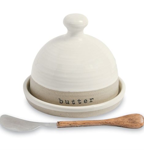 A photo of the Stoneware Butter Dish product