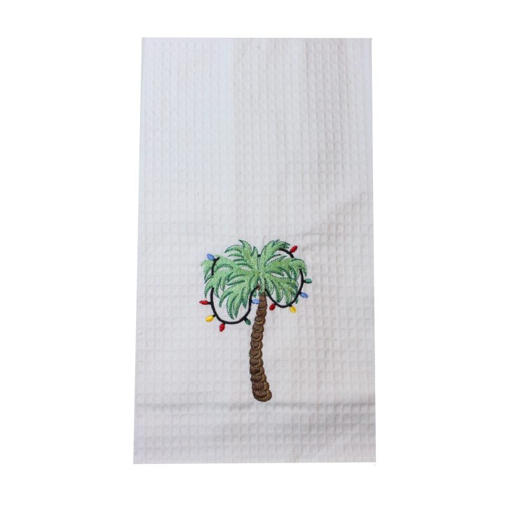 A photo of the Christmas Palm Kitchen Towel product