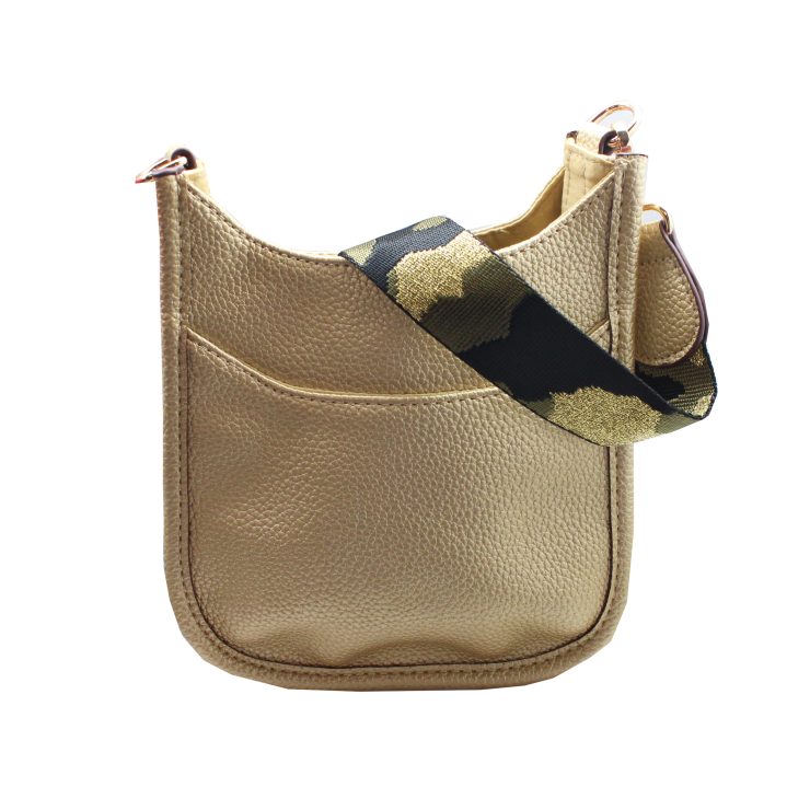 A photo of the Mini Messenger Bag In Gold product