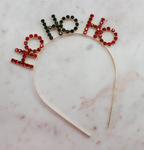 A photo of the Ho Ho Ho Rhinestone Headband product