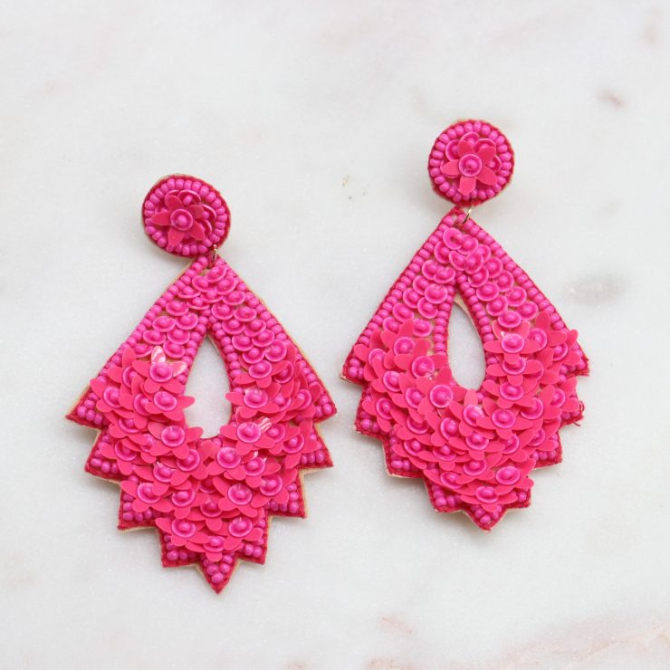 A photo of the Ida Beaded Earrings product