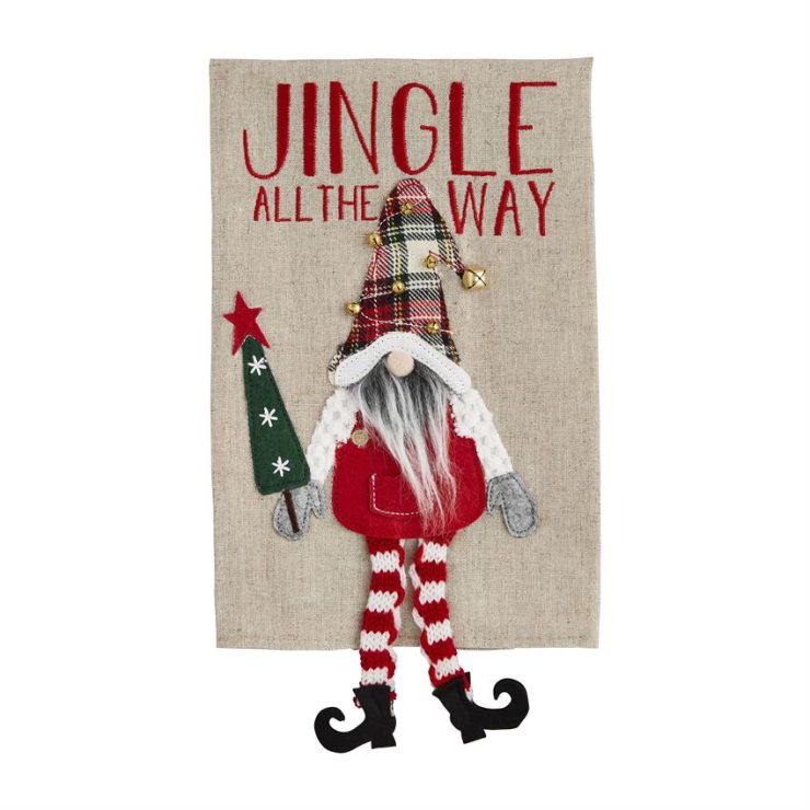 A photo of the Jingle Dangle Gnome Towel product