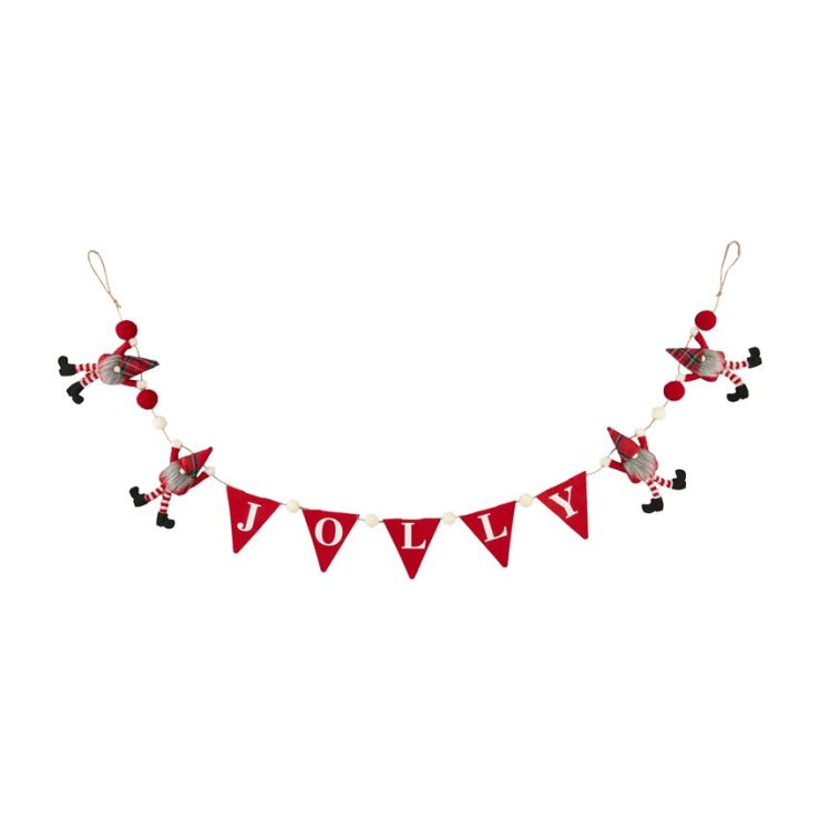 A photo of the Jolly Dangle Gnome Garland product