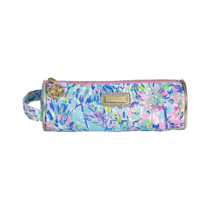 A photo of the Lilly Pulitzer Pencil Pouch In Cabana Cocktail product