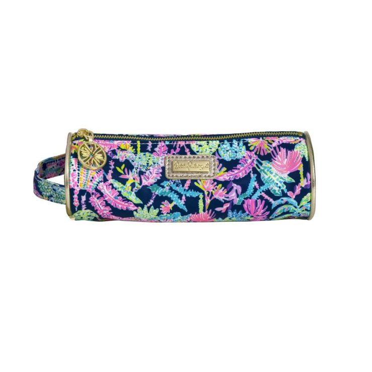 A photo of the Lilly Pulitzer Pencil Pouch In Seen and Herd product