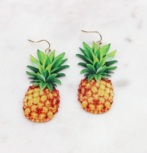 A photo of the Sweet Pineapple Earrings product