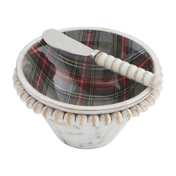 A photo of the Green Tartan Dip Bowl product