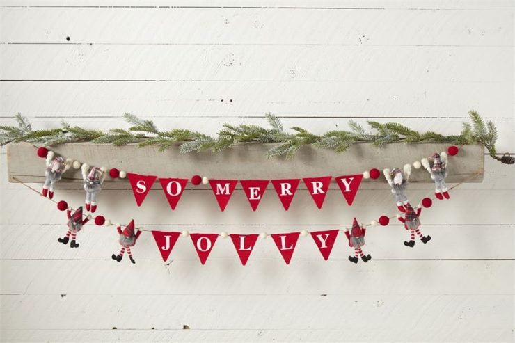 A photo of the So Merry Dangle Gnome Garland product