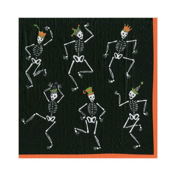 A photo of the Dancing Skeletons Luncheon Napkins product