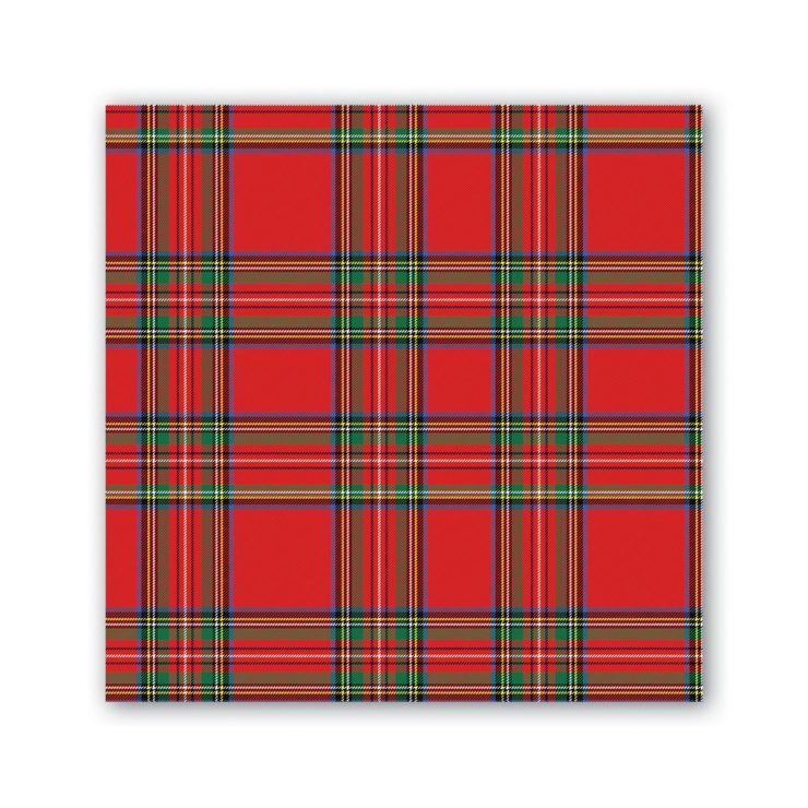 A photo of the Tartan Cocktail Napkins product