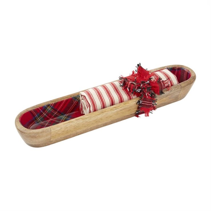 A photo of the Tartan Cracker Dish & Towel Set product