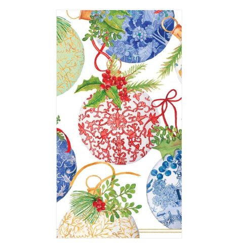 Porcelain Ornaments Guest Towel Napkins A photo of the Porcelain Ornaments Guest Towel Napkins product
