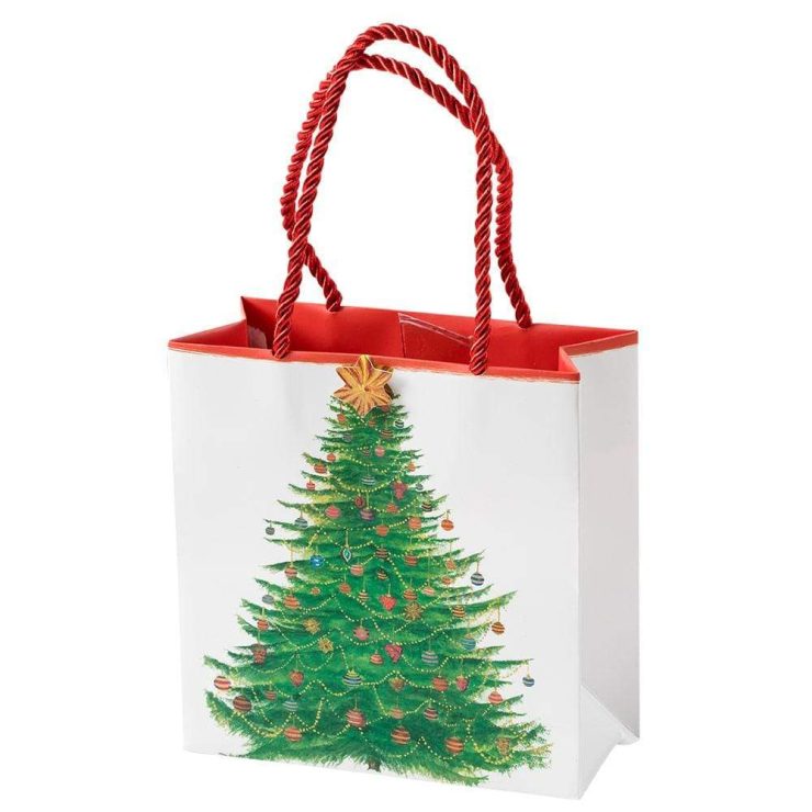 A photo of the Glittering Tree Small Square Gift Bag product