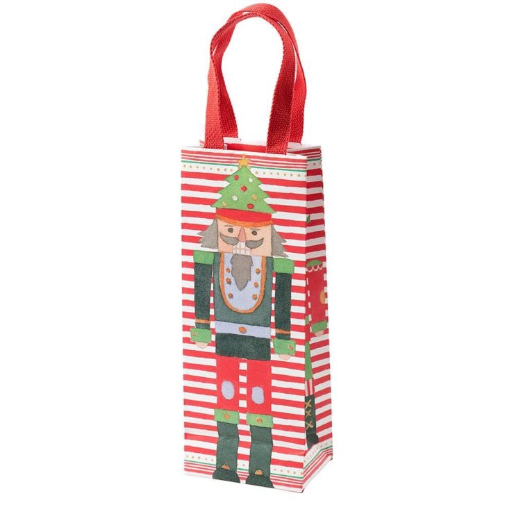 A photo of the March of the Nutcrackers Wine & Bottle Gift Bag product