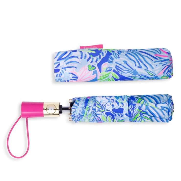 A photo of the Lilly Pulitzer Umbrella In Lion Around product