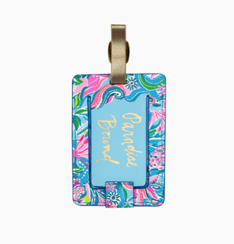 A photo of the Lilly Pulitzer Luggage Tag In Golden Hour product