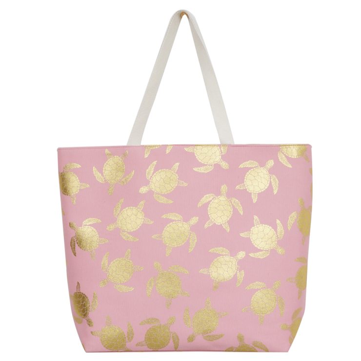 A photo of the Sea Turtle Tote In Light Pink product