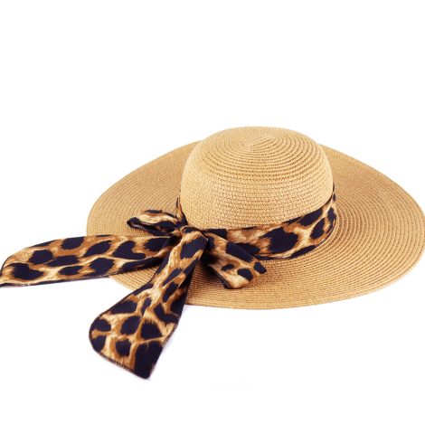 A photo of the Leopard Sun Hat product