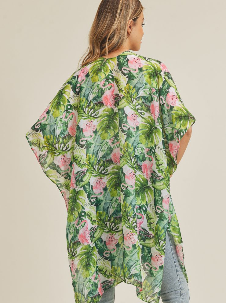 A photo of the Fancy Flamingo Kimono product