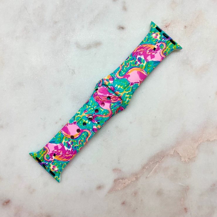 A photo of the Florida Flamingo Apple Watch Band product
